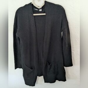 BDG Black Textured Knit Open Cardigan – Size S